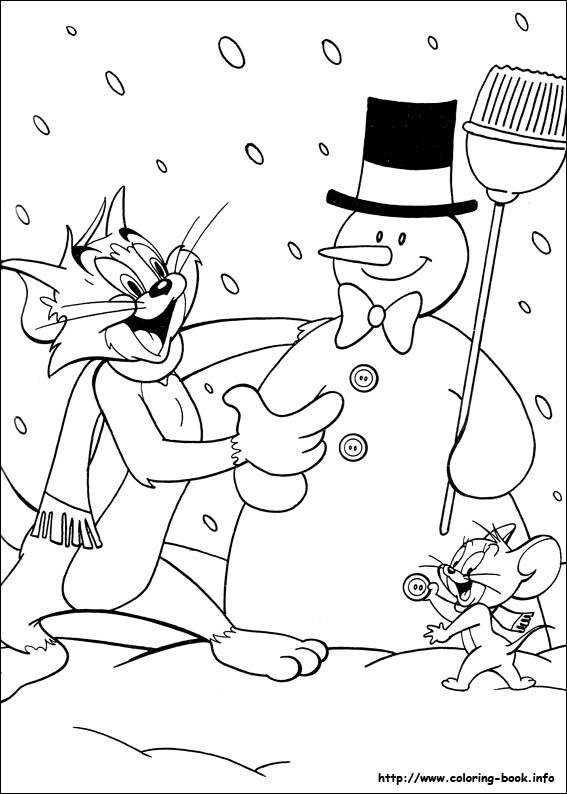 Tom and Jerry coloring picture